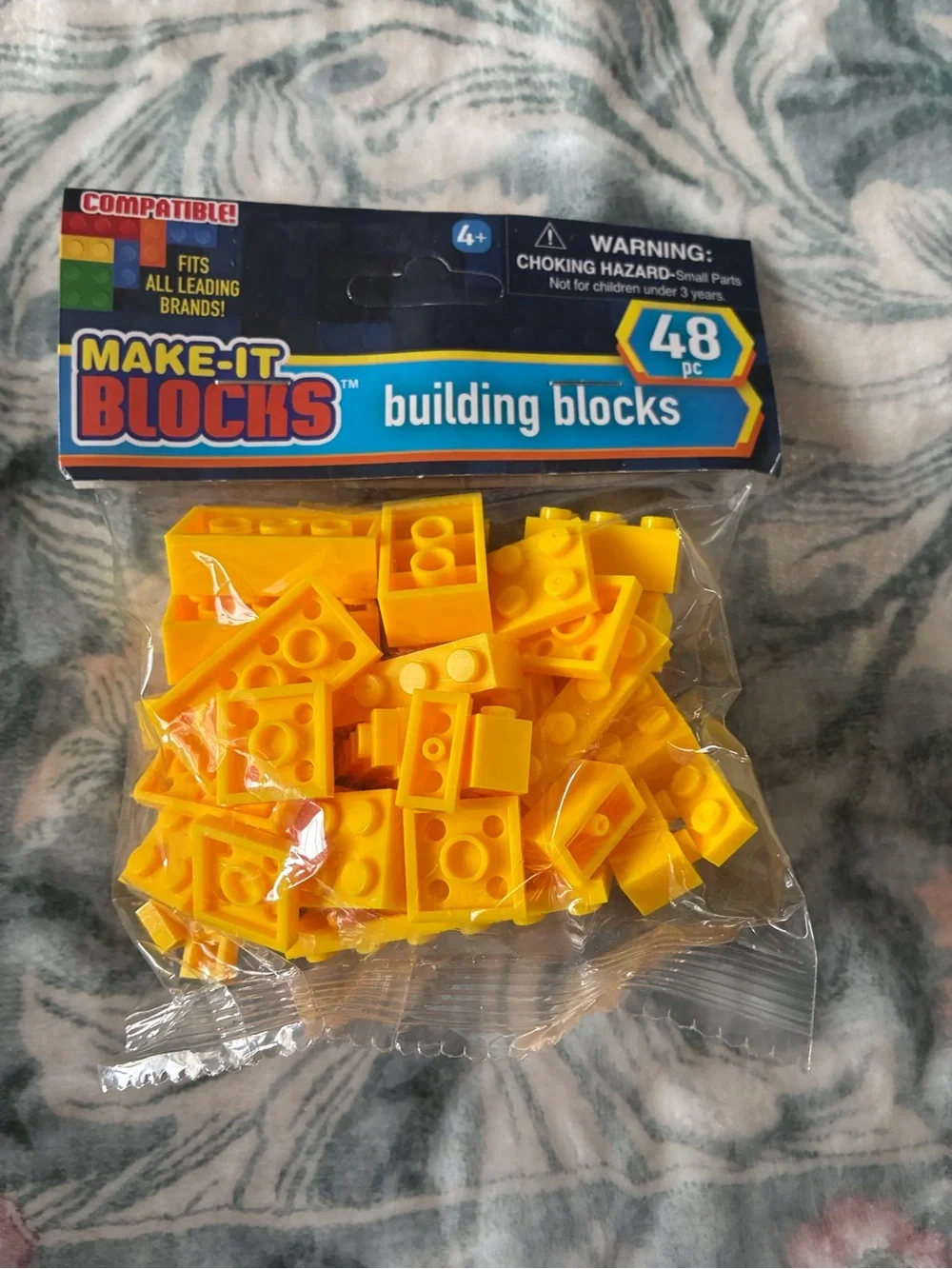 Yellow Building Blocks Lego  - 48 pc